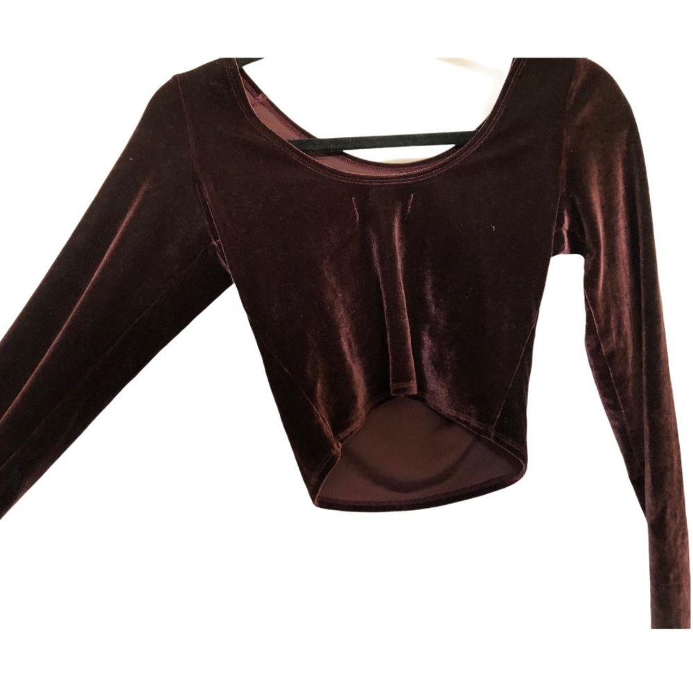 Abercrombie velvet  Crop Top